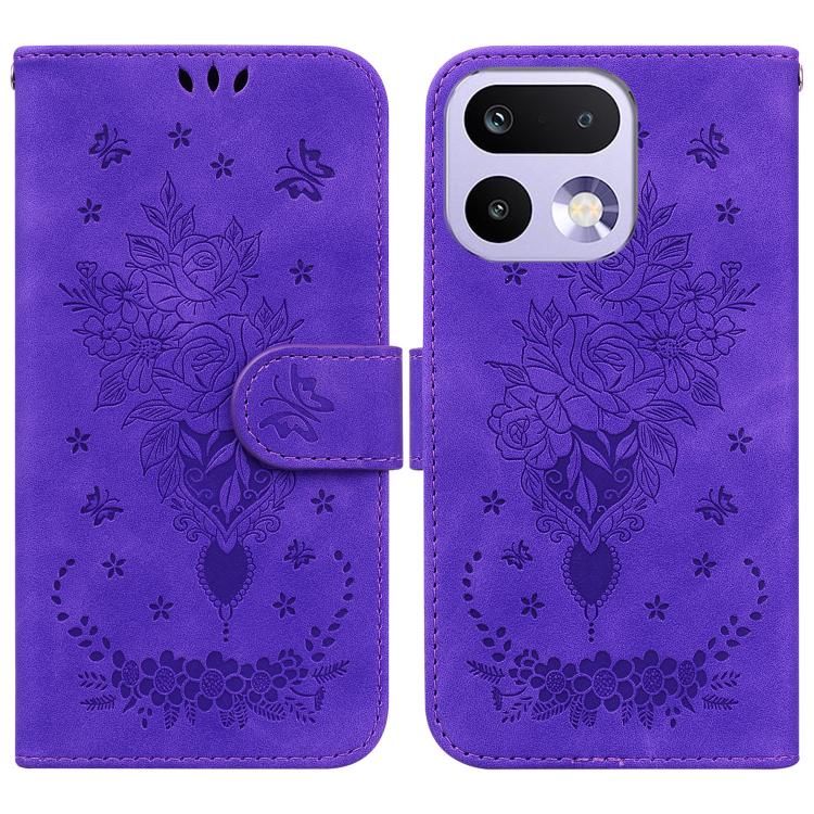 Custodia per telefono in pelle goffrata farfalla rosa, For Realme 16 5G, For Realme 16 Pro+ 5G, For Realme 16 Pro 5G, For Realme 15T 5G