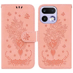 Custodia per telefono in pelle goffrata farfalla rosa, For Realme 16 5G, For Realme 16 Pro+ 5G, For Realme 16 Pro 5G, For Realme 15T 5G