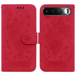 Custodia per telefono in pelle goffrata farfalla rosa, For Realme 16 5G, For Realme 16 Pro+ 5G, For Realme 16 Pro 5G, For Realme 15T 5G