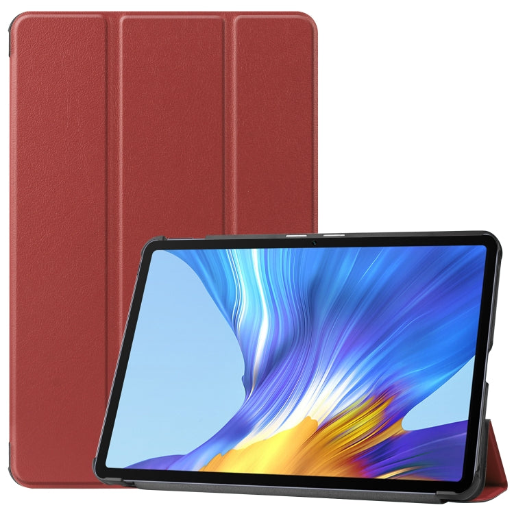 Per Huawei Honor V6 / MatePad 10,4 pollici Custodia in pelle per tablet PC a vibrazione orizzontale anti-caduta tinta unita universale con staffa ripiegabile e sospensione / riattivazione, For Huawei Honor V6, For Huawei Honor V6 / MatePad 10.4 inch