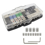 CP-0721 Orvac 0-4 GA 4 Circuito HD Fusibile Blocco distribuzione alimentazione Bus di terra con indicatore LED, CP-0721