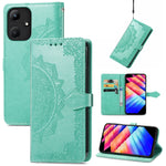 Custodia per telefono in pelle goffrata fiore mandala, For Infinix Hot 30i