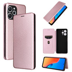 Custodia per telefono in pelle con vibrazione in fibra di carbonio, For Xiaomi Redmi 12 4G