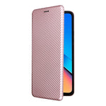 Custodia per telefono in pelle con vibrazione in fibra di carbonio, For Xiaomi Redmi 12 4G