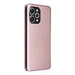 Custodia per telefono in pelle con vibrazione in fibra di carbonio, For Xiaomi Redmi 12 4G