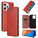 Custodia per telefono in pelle con vibrazione in fibra di carbonio, For Xiaomi Redmi Note 13 Pro+ 5G, For Xiaomi Redmi Note 13 Pro, For Xiaomi Redmi K60 Ultra, For Xiaomi Redmi 12R / Poco M6 Pro