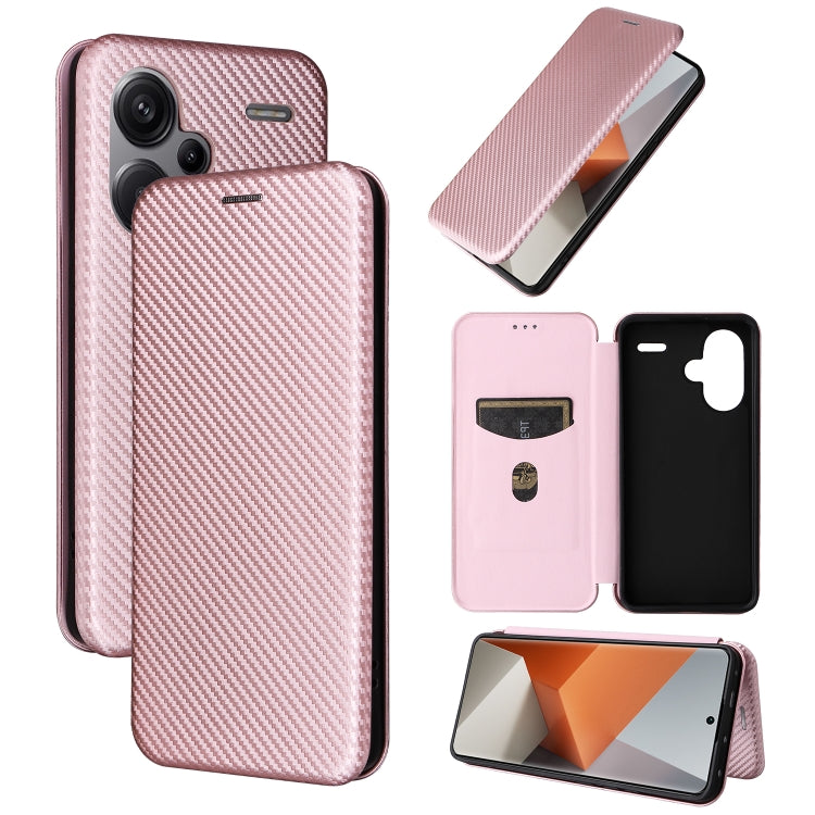 Custodia per telefono in pelle con vibrazione in fibra di carbonio, For Xiaomi Redmi Note 13 Pro+ 5G, For Xiaomi Redmi Note 13 Pro, For Xiaomi Redmi K60 Ultra, For Xiaomi Redmi 12R / Poco M6 Pro
