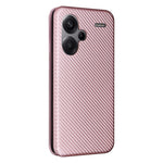 Custodia per telefono in pelle con vibrazione in fibra di carbonio, For Xiaomi Redmi Note 13 Pro+ 5G, For Xiaomi Redmi Note 13 Pro, For Xiaomi Redmi K60 Ultra, For Xiaomi Redmi 12R / Poco M6 Pro