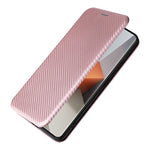 Custodia per telefono in pelle con vibrazione in fibra di carbonio, For Xiaomi Redmi Note 13 Pro+ 5G, For Xiaomi Redmi Note 13 Pro, For Xiaomi Redmi K60 Ultra, For Xiaomi Redmi 12R / Poco M6 Pro