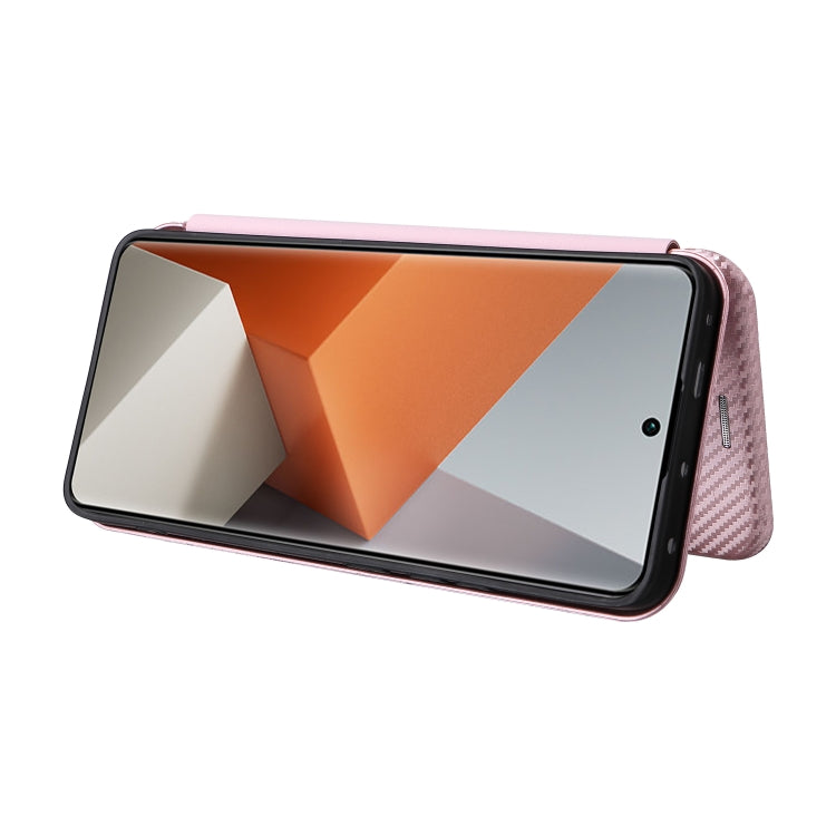 Custodia per telefono in pelle con vibrazione in fibra di carbonio, For Xiaomi Redmi Note 13 Pro+ 5G, For Xiaomi Redmi Note 13 Pro, For Xiaomi Redmi K60 Ultra, For Xiaomi Redmi 12R / Poco M6 Pro
