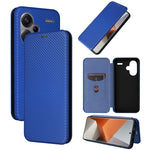 Custodia per telefono in pelle con vibrazione in fibra di carbonio, For Xiaomi Redmi Note 13 Pro+ 5G, For Xiaomi Redmi Note 13 Pro, For Xiaomi Redmi K60 Ultra, For Xiaomi Redmi 12R / Poco M6 Pro
