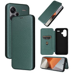 Custodia per telefono in pelle con vibrazione in fibra di carbonio, For Xiaomi Redmi Note 13 Pro+ 5G, For Xiaomi Redmi Note 13 Pro, For Xiaomi Redmi K60 Ultra, For Xiaomi Redmi 12R / Poco M6 Pro
