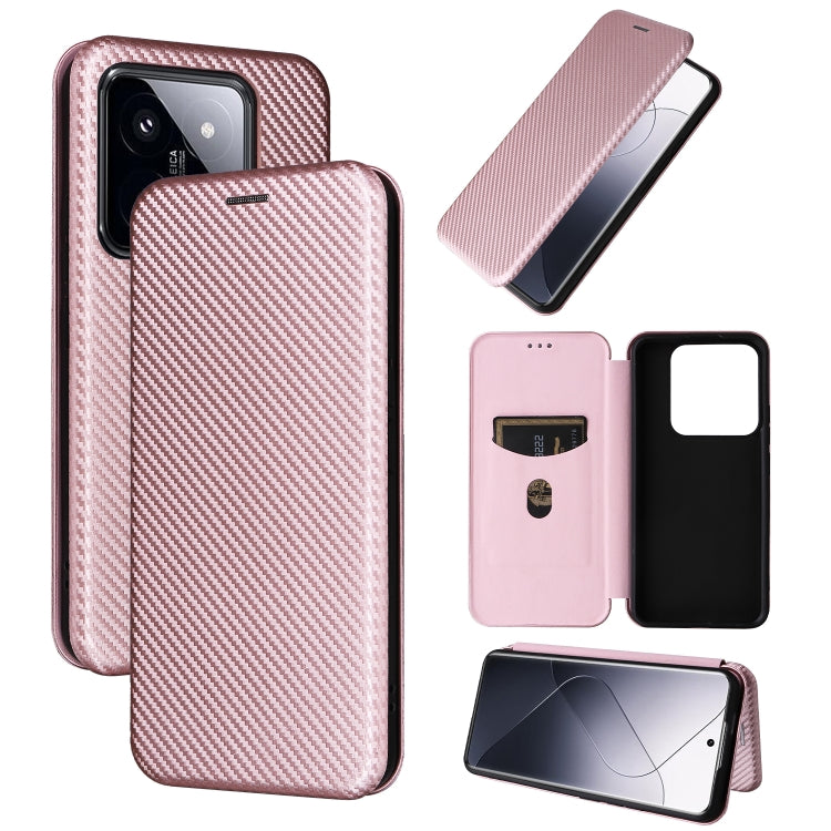 Custodia per telefono in pelle con vibrazione in fibra di carbonio, For Xiaomi Redmi K70E 5G, For Xiaomi 14 Pro, For Xiaomi 14, For Xiaomi Redmi 13C