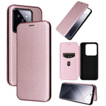 Custodia per telefono in pelle con vibrazione in fibra di carbonio, For Xiaomi Redmi K70E 5G, For Xiaomi 14 Pro, For Xiaomi 14, For Xiaomi Redmi 13C