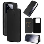 Custodia per telefono in pelle con vibrazione in fibra di carbonio, For Xiaomi Redmi K70E 5G, For Xiaomi 14 Pro, For Xiaomi 14, For Xiaomi Redmi 13C
