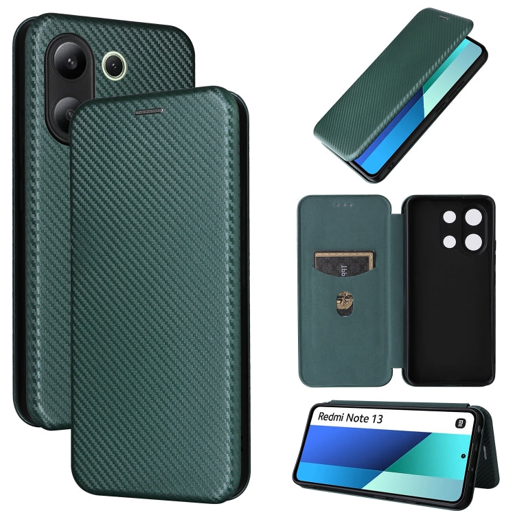 Custodia per telefono in pelle con vibrazione in fibra di carbonio, For Xiaomi Redmi Note 13 Pro / M6 Pro 4G, For Xiaomi Redmi A3 4G, For Xiaomi Redmi Note 13 4G, For Xiaomi Redmi 13C 5G / 4G