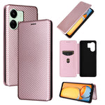 Custodia per telefono in pelle con vibrazione in fibra di carbonio, For Xiaomi Redmi Note 13 Pro / M6 Pro 4G, For Xiaomi Redmi A3 4G, For Xiaomi Redmi Note 13 4G, For Xiaomi Redmi 13C 5G / 4G