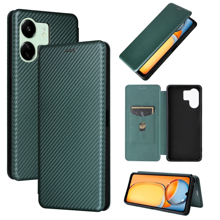 Custodia per telefono in pelle con vibrazione in fibra di carbonio, For Xiaomi Redmi Note 13 Pro / M6 Pro 4G, For Xiaomi Redmi A3 4G, For Xiaomi Redmi Note 13 4G, For Xiaomi Redmi 13C 5G / 4G