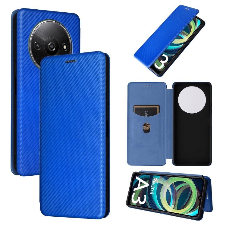 Custodia per telefono in pelle con vibrazione in fibra di carbonio, For Xiaomi Redmi Note 13 Pro / M6 Pro 4G, For Xiaomi Redmi A3 4G, For Xiaomi Redmi Note 13 4G, For Xiaomi Redmi 13C 5G / 4G