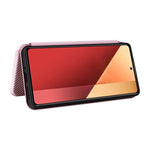 Custodia per telefono in pelle con vibrazione in fibra di carbonio, For Xiaomi Redmi Note 13 Pro / M6 Pro 4G, For Xiaomi Redmi A3 4G, For Xiaomi Redmi Note 13 4G, For Xiaomi Redmi 13C 5G / 4G