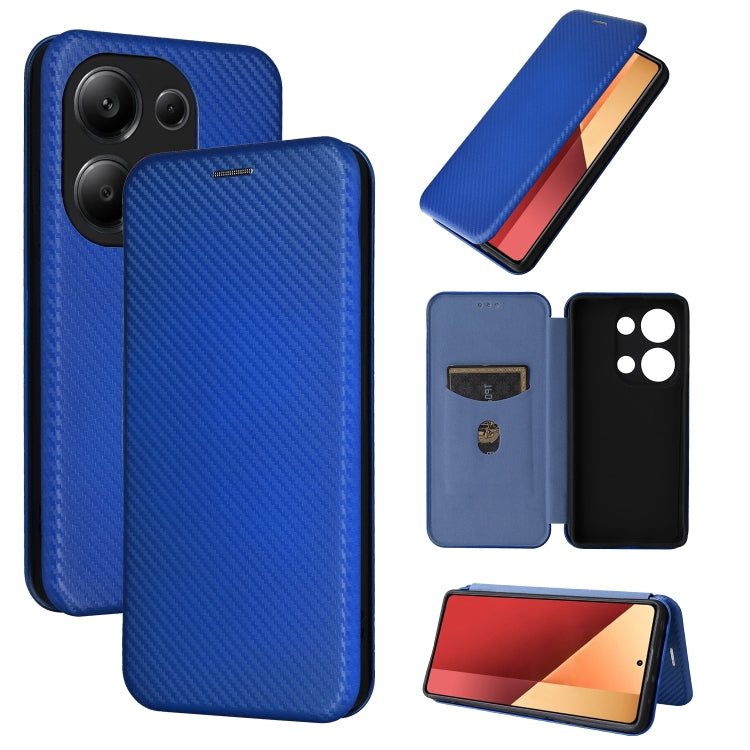 Custodia per telefono in pelle con vibrazione in fibra di carbonio, For Xiaomi Redmi Note 13 Pro / M6 Pro 4G, For Xiaomi Redmi A3 4G, For Xiaomi Redmi Note 13 4G, For Xiaomi Redmi 13C 5G / 4G