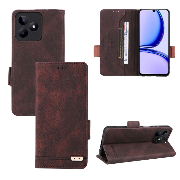 Custodia per telefono in pelle con chiusura magnetica, For Realme GT Neo6 / GT Neo6 SE, For Realme C63 / C61, For Realme GT5 5G, For Realme C53 4G / Narzo N53 4G