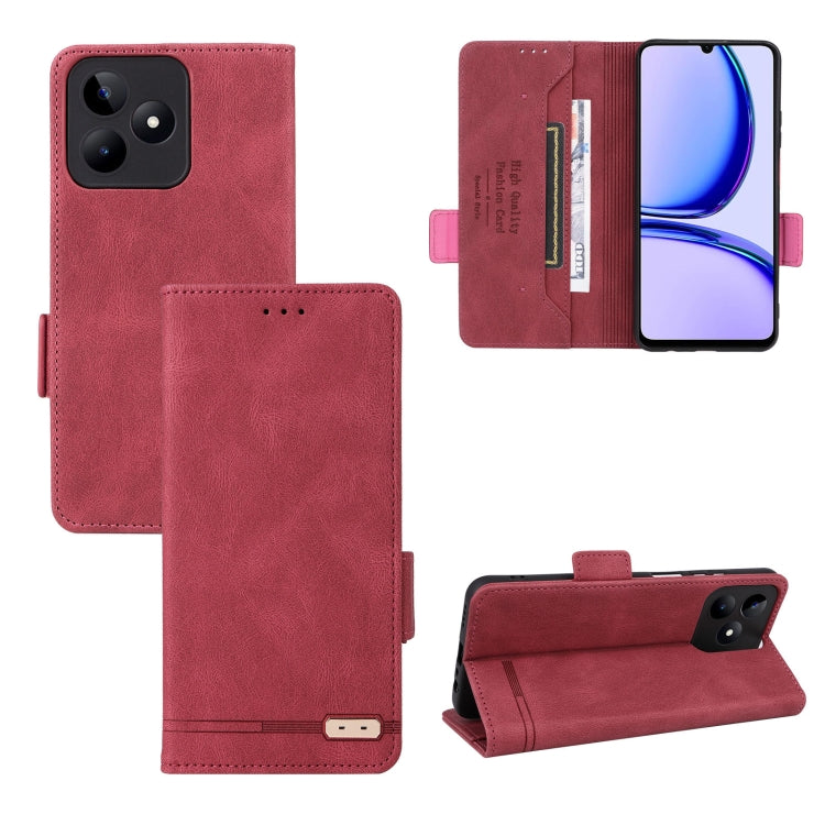 Custodia per telefono in pelle con chiusura magnetica, For Realme GT Neo6 / GT Neo6 SE, For Realme C63 / C61, For Realme GT5 5G, For Realme C53 4G / Narzo N53 4G