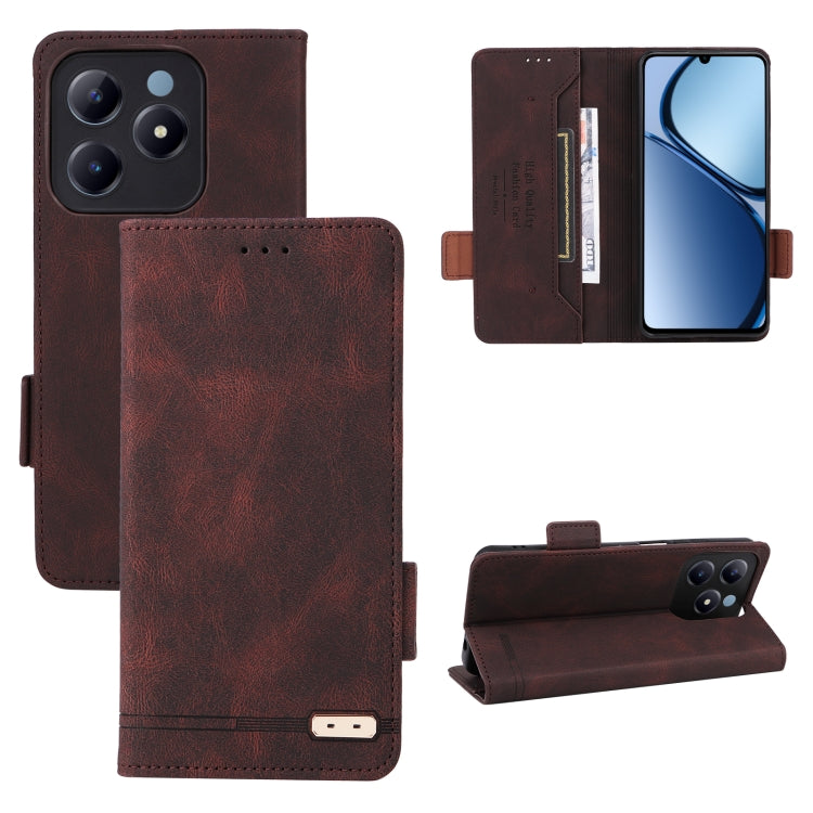 Custodia per telefono in pelle con chiusura magnetica, For Realme GT Neo6 / GT Neo6 SE, For Realme C63 / C61, For Realme GT5 5G, For Realme C53 4G / Narzo N53 4G