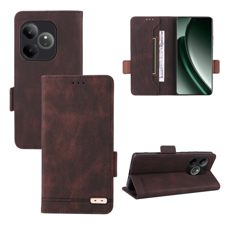 Custodia per telefono in pelle con chiusura magnetica, For Realme GT Neo6 / GT Neo6 SE, For Realme C63 / C61, For Realme GT5 5G, For Realme C53 4G / Narzo N53 4G