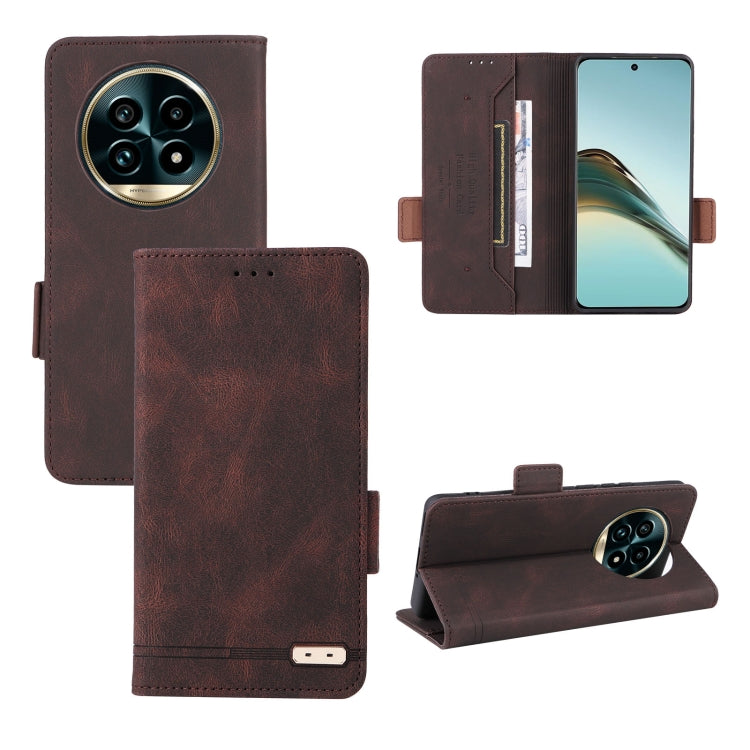 Custodia per telefono in pelle con chiusura magnetica, For Realme C75 4G, For Realme CT7 Pro, For Realme 13 Pro / 13 Pro+, For Realme GT 6 / GT 6T