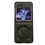 Custodia magnetica per telefono PU Magsafe Texture Crazy Horse, For Samsung Galaxy Z Flip5