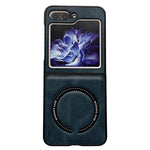 Custodia magnetica per telefono PU Magsafe Texture Crazy Horse, For Samsung Galaxy Z Flip5