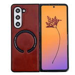 Custodia magnetica per telefono PU Magsafe Texture Crazy Horse, For Galaxy Z Fold8 Ultra 5G, For Galaxy Z Flip8 5G, For Samsung Galaxy Z Flip7 5G, For Samsung Galaxy Z Fold5