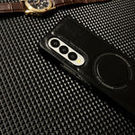 Custodia magnetica per telefono PU Magsafe Texture Crazy Horse, For Galaxy Z Fold8 Ultra 5G, For Galaxy Z Flip8 5G, For Samsung Galaxy Z Flip7 5G, For Samsung Galaxy Z Fold5