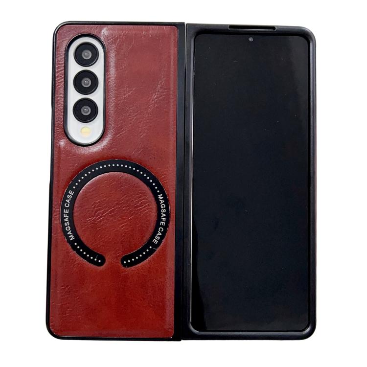 Custodia magnetica per telefono PU Magsafe Texture Crazy Horse, For Galaxy Z Fold8 Ultra 5G, For Galaxy Z Flip8 5G, For Samsung Galaxy Z Flip7 5G, For Samsung Galaxy Z Fold5
