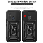 Cover per fotocamera scorrevole Custodia per telefono PC ibrida in TPU, For Xiaomi Redmi 12 4G, For Xiaomi Redmi 12C 4G / 11A 4G