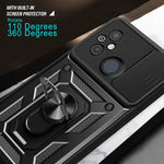 Cover per fotocamera scorrevole Custodia per telefono PC ibrida in TPU, For Xiaomi Redmi 12 4G, For Xiaomi Redmi 12C 4G / 11A 4G