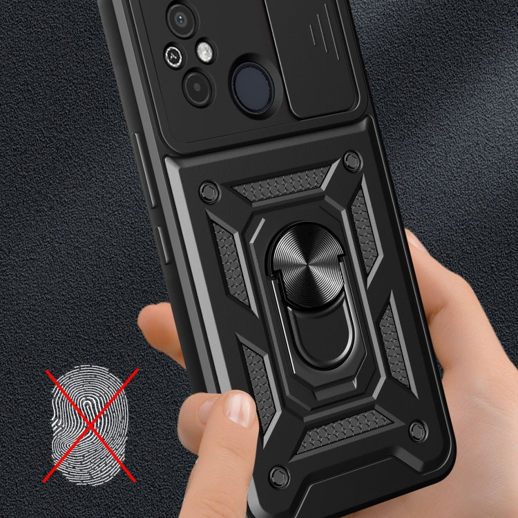 Cover per fotocamera scorrevole Custodia per telefono PC ibrida in TPU, For Xiaomi Redmi 12 4G, For Xiaomi Redmi 12C 4G / 11A 4G