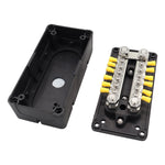 300A 12-48V RV Yacht Modificato a doppia fila 12 vie Terminale M6 Barra collettrice con terminali 12 pezzi, CP-3158, CP-3159