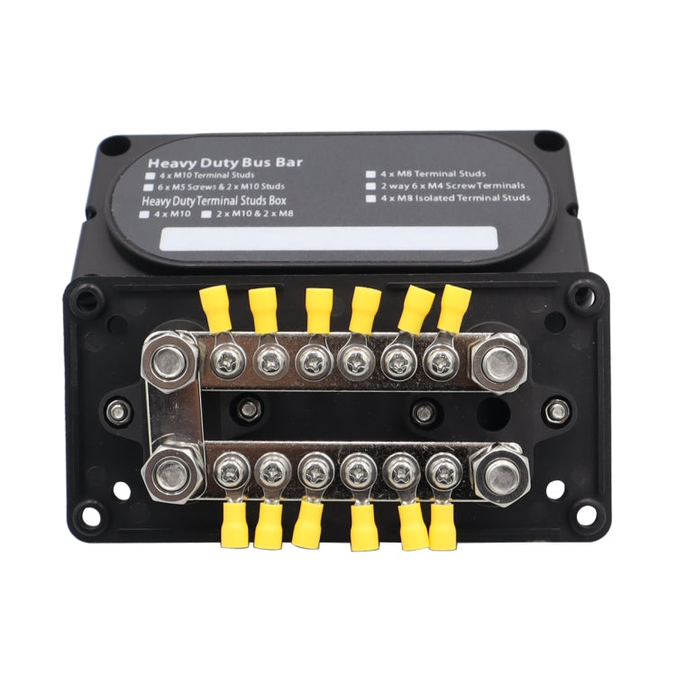 300A 12-48V RV Yacht Modificato a doppia fila 12 vie Terminale M6 Barra collettrice con terminali 12 pezzi, CP-3158, CP-3159