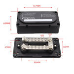 300A 12-48V RV Yacht Modificato a doppia fila 12 vie Terminale M6 Barra collettrice con terminali 12 pezzi, CP-3158, CP-3159