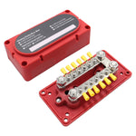 300A 12-48V RV Yacht Modificato a doppia fila 12 vie Terminale M6 Barra collettrice con terminali 12 pezzi, CP-3158, CP-3159