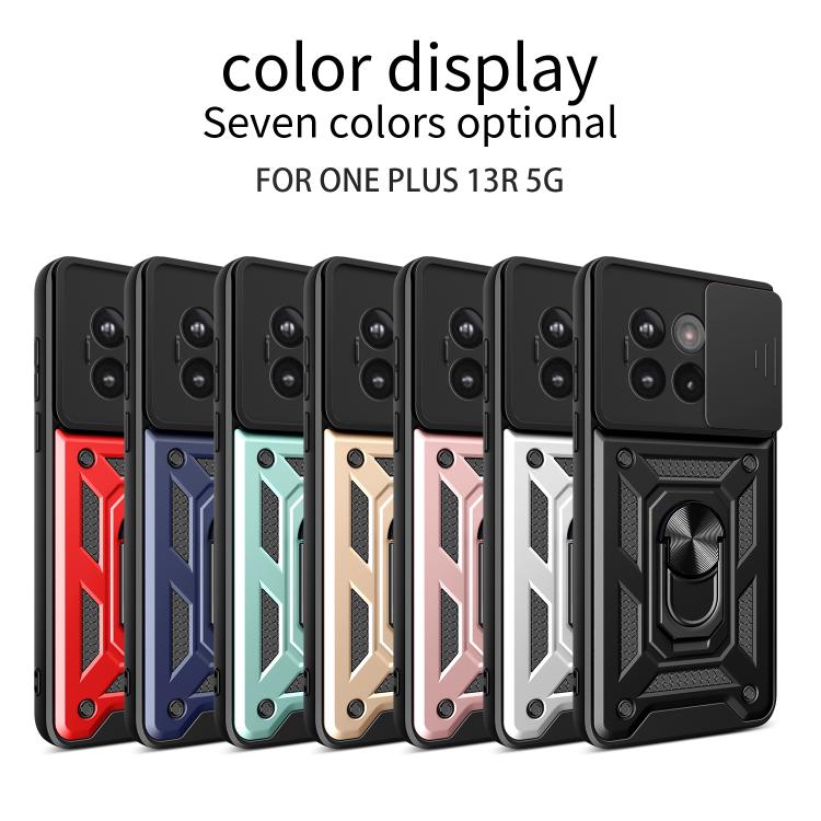 Cover per fotocamera scorrevole Custodia per telefono PC ibrida in TPU, For OnePlus 13R / Ace 5 / Ace 5 Pro 5G, For OnePlus 13, For OnePlus Nord 4