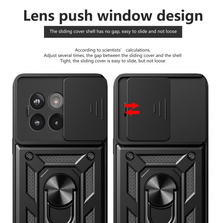 Cover per fotocamera scorrevole Custodia per telefono PC ibrida in TPU, For OnePlus 13R / Ace 5 / Ace 5 Pro 5G, For OnePlus 13, For OnePlus Nord 4