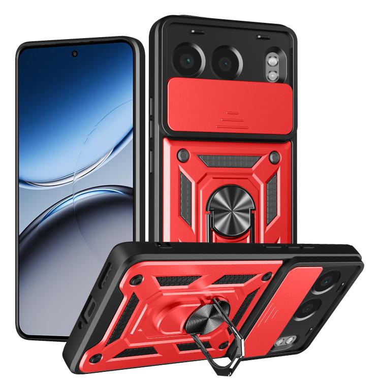 Cover per fotocamera scorrevole Custodia per telefono PC ibrida in TPU, For OnePlus 13R / Ace 5 / Ace 5 Pro 5G, For OnePlus 13, For OnePlus Nord 4