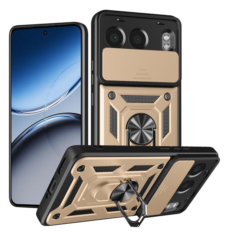 Cover per fotocamera scorrevole Custodia per telefono PC ibrida in TPU, For OnePlus 13R / Ace 5 / Ace 5 Pro 5G, For OnePlus 13, For OnePlus Nord 4