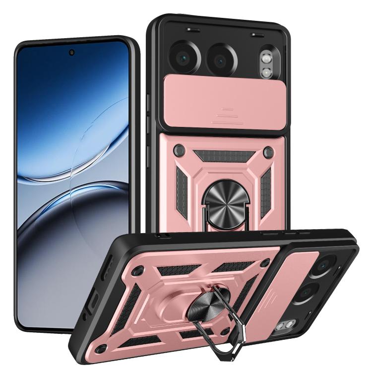Cover per fotocamera scorrevole Custodia per telefono PC ibrida in TPU, For OnePlus 13R / Ace 5 / Ace 5 Pro 5G, For OnePlus 13, For OnePlus Nord 4