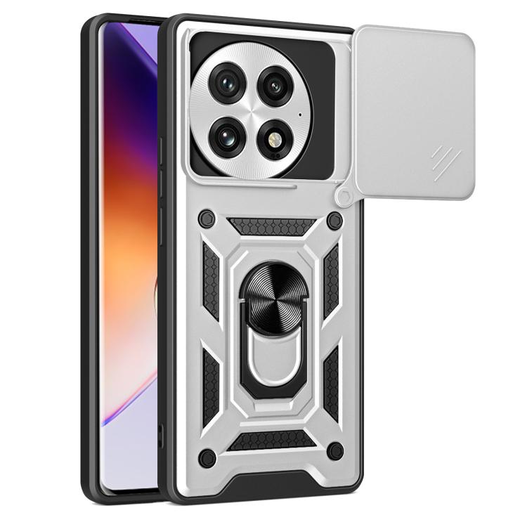 Cover per fotocamera scorrevole Custodia per telefono PC ibrida in TPU, For OnePlus 13R / Ace 5 / Ace 5 Pro 5G, For OnePlus 13, For OnePlus Nord 4