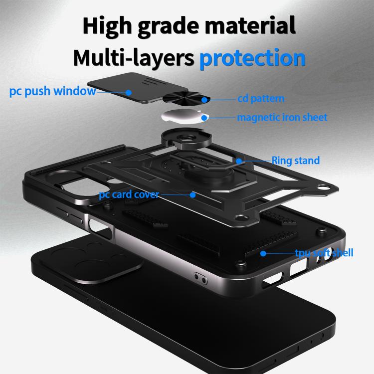 Cover per fotocamera scorrevole Custodia per telefono PC ibrida in TPU, For OnePlus 15, For OnePlus Ace 5 Ultra / Nord 5, For OnePlus Ace 5 Racing / Nord CE5
