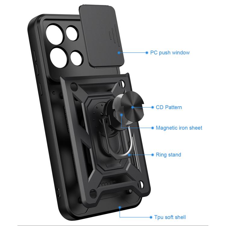 Cover per fotocamera scorrevole Custodia per telefono PC ibrida in TPU, For OnePlus Nord 6 5G, For OnePlus Turbo 6 / Turbo 6V 5G, For OnePlus 15R